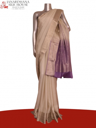 Pure Mysore Crepe Silk Saree